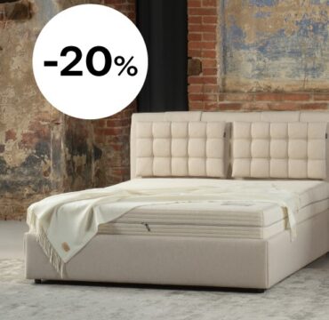 LONAS. Perkant lovą, čiužiniui – 20% nuolaida