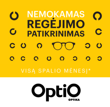 Nemokamas regėjimo patikrinimas OPTIO optikoje