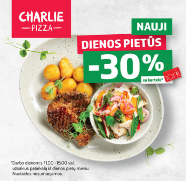 CHARLIE PIZZA dienos pietūs