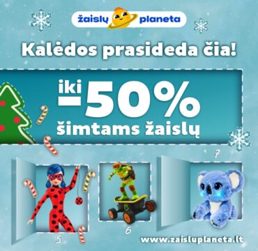 ŽAISLŲ PLANETA – šimtams žaislų nuolaidos iki -50%!