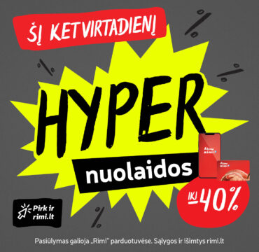 HYPER nuolaidos RIMI parduotuvėje!