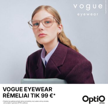 OPTIO optikoje – VOGUE rėmeliai tik 99 Eur*!