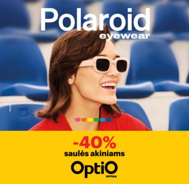 OPTIO – 40% nuolaida „Polaroid“ saulės akiniams