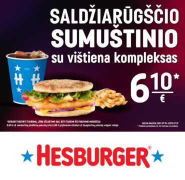 HESBURGER mėnesio pasiūlymas