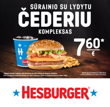 HESBURGER mėnesio pasiūlymas