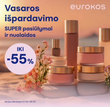 Vasaros išpardavimo SUPER pasiūlymai ir nuolaidos iki -55%!