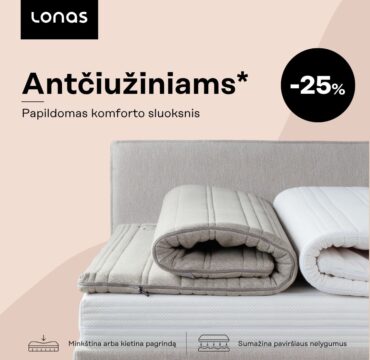 LONAS – 25% nuolaida antčiužiniams