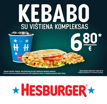 HESBURGER mėnesio pasiūlymas